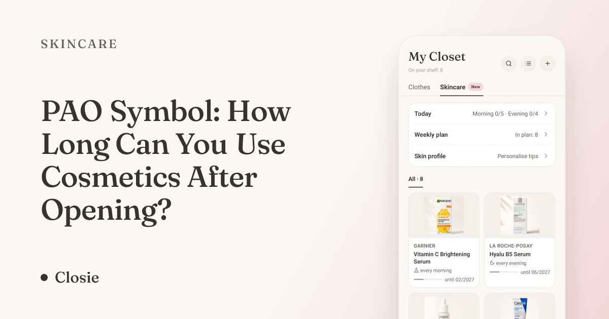 PAO Symbol: How Long Can You Use Cosmetics After Opening?