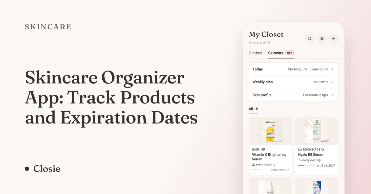 Skincare Organizer App: Track Products and Expiration Dates