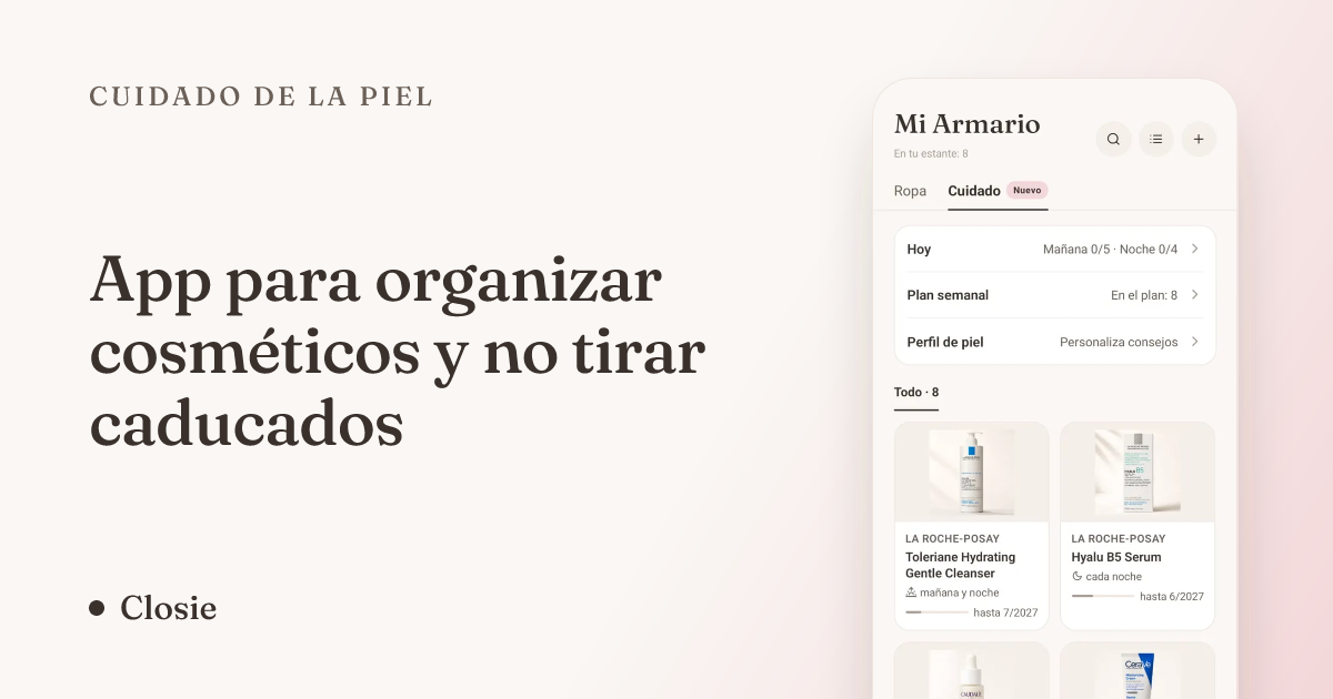 App para organizar cosméticos y no tirar caducados