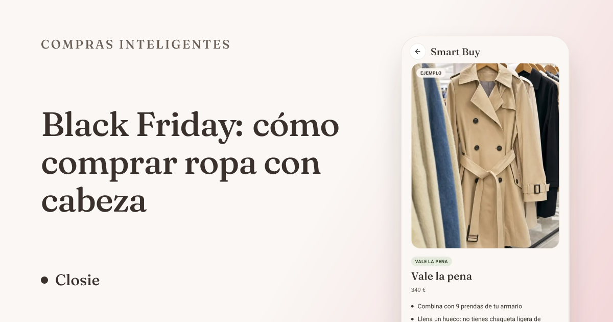 Black Friday: cómo comprar ropa con cabeza