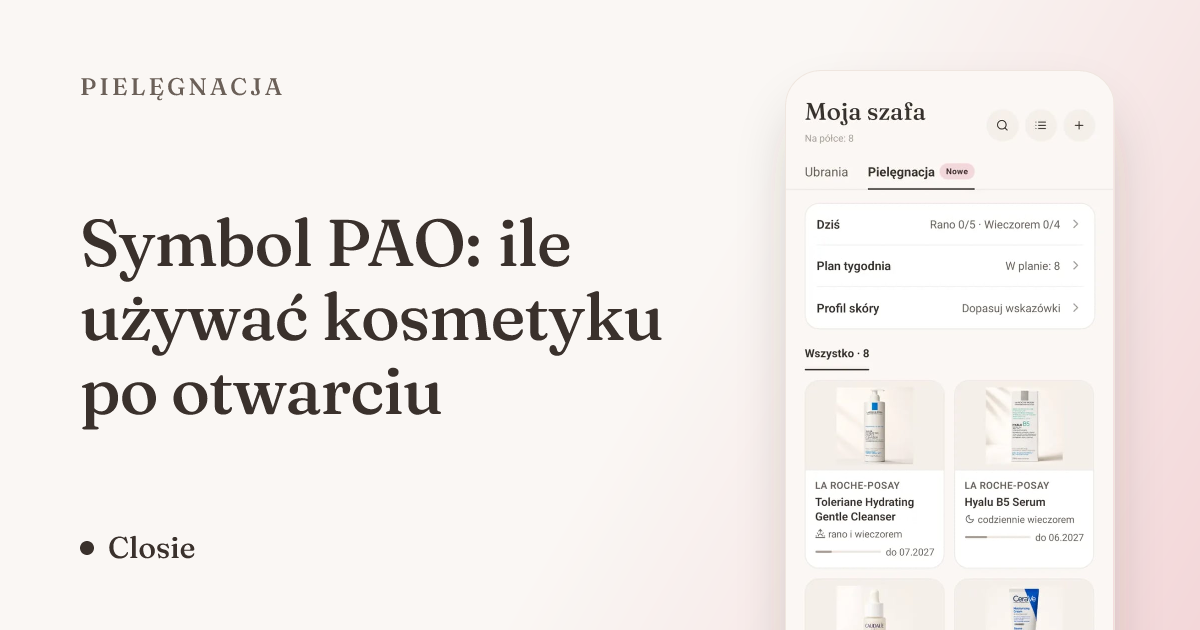 Symbol PAO: ile używać kosmetyku po otwarciu